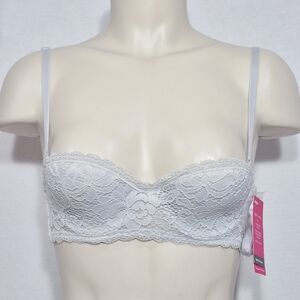 Xhilaration Lace Lightly Lined Convertible Strapless UW Bra 32A Silver Foil‎ NWT